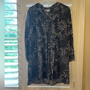 Floral print long sleeve dress